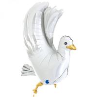 Шар фольгированный Свадебный Голуб 3D, 37 " УП (73020)