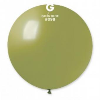 Латексні кульки Gemar, G30 без полос Оливковий 98/31" (80 см)