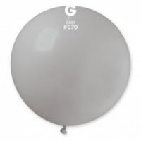 Латексные шарики Gemar, G30 без полос Серые 70/31" (80 см)