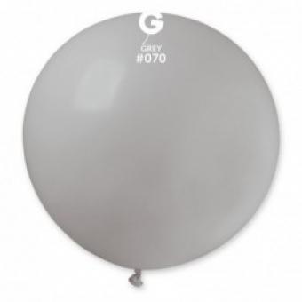 Латексные шарики Gemar, G30 без полос Серые 70/31" (80 см)