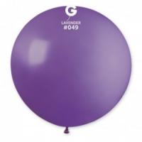 Латексные шарики Gemar, G30 без полос светло-фиолет 49/31" (80 см)