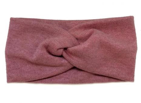 №8022 Повязка ангора королевская розовая 21х11см