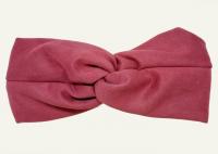 №8056 Повязка замш флис кораловая шир.11см