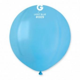 Латексные шарики Gemar, G19 Пастель 09/19" Голубые без полос