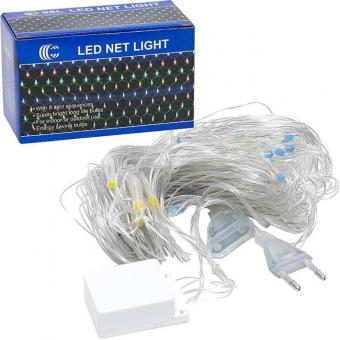 Гирлянда электрическая сетка 1,5*1,5 метра 96L цветная LED D-1