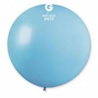 Латексні кульки Gemar, G30 без полос Дитячий блакитний 72/31" (80 СМ)
