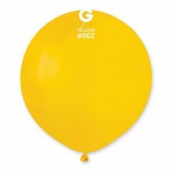 Латексные шарики Gemar, G19 Пастель 02/19" Желтые без полос