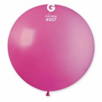 Латексные шарики Gemar, G30 без полос Фуксия 07/31" (80 см)