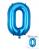 Цифра 0 синя 40см (УП)