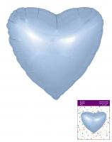 Сердце в упаковке 18"(45х45см) голубое FLEXMETAL