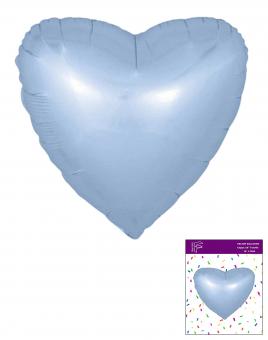 Сердце в упаковке 18"(45х45см) голубое FLEXMETAL