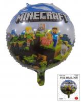 Круг фольгированный в упаковке Minecraft Майнкрафт 45х45см
