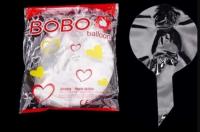 Шарик Bubbles прозрачный 36" Bobo красная пачка(не розятнутий)