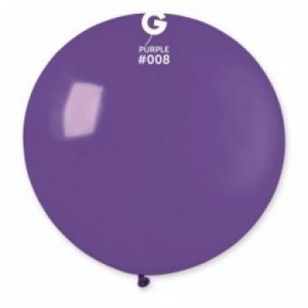 Латексные шарики Gemar, G30 без полос Фиолетовые 08/31" (80 см)