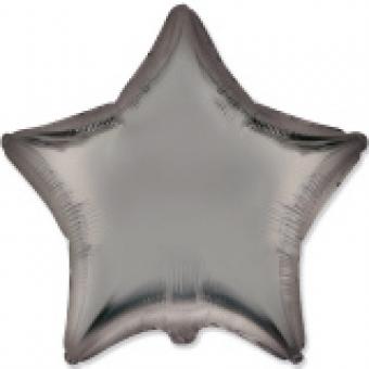 Фольгированная Звезда 18" б/м Сатин Серая сталь Flexmetal 301500SSG
