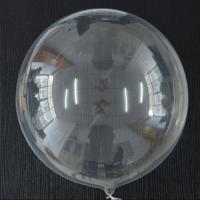 Шарик Bubble прозрачный 24" (Bobo) красная пачка (не розтянутий)