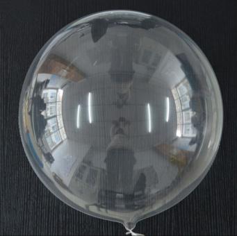 Шарик Bubble прозрачный 24" (Bobo) красная пачка (не розтянутий)