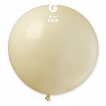 Латексные шарики Gemar, G30 без полос Слоновая кость 59/31" (80 см)