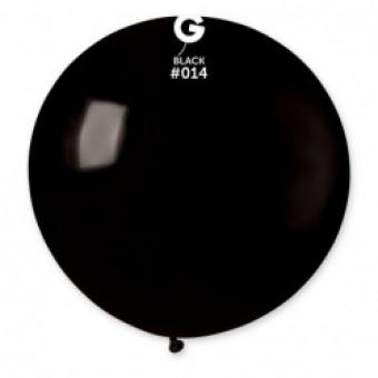 Латексні кульки Gemar, G30 без полос Чорні 14/31" (80 см)