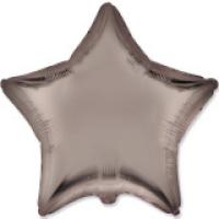 Фольгированная Звезда 18" б/м Сатин Бежевая Flexmetal 301500SMU