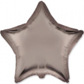 Фольгированная Звезда 18" б/м Сатин Бежевая Flexmetal 301500SMU