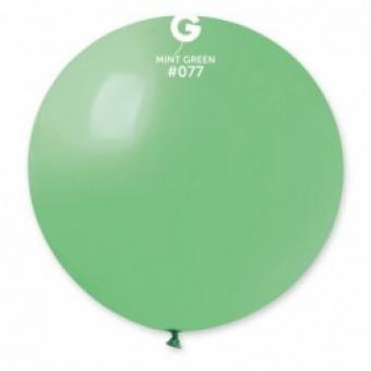 Латексні кульки Gemar, G30 без полос Ніжно-салатові 77/31" (80 см)