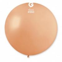 Латексные шарики Gemar, G30 без полос Персиковые 60/31" (80 см)
