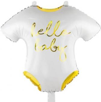 Фольгированный шар Бодик hello baby 51х45см. Party deco(Пати деко)