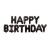 Happy birthday 13 шт., черные (40 см.)