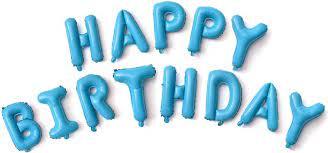 Happy birthday 13 шт., нежно голубые (40 см.)
