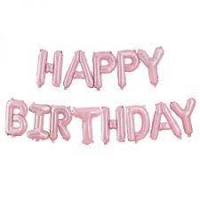 Happy birthday 13 шт., нежно розовые (40 см.)