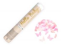 Хлопушка пневматическая гендерная Girl or Boy розовая PartyDeco, 20 см