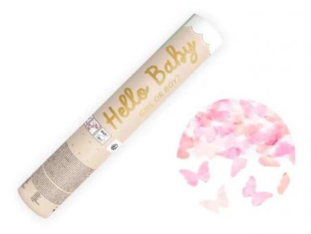 Хлопушка пневматическая гендерная Girl or Boy розовая PartyDeco, 20 см