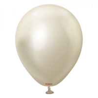 Шарик Kalisan Хром Белое Золото 045, Mirror White Gold 5" (13см)