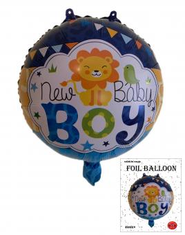 Круг в упаковке New baby boy синий 45х45см 
