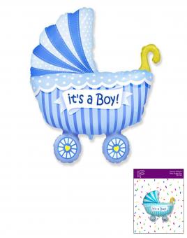 Коляска FLEXMETAL Baby Boy(голубя) (УП) 901740