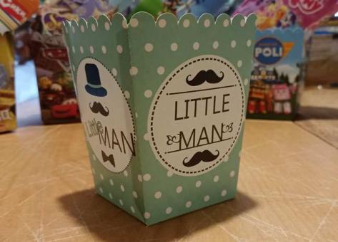 Коробка для попкорну (солодощів) LITTLE MAN 5шт.