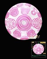 Шарик Bubbles с рисунком розовые круги  20"