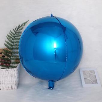 Шарик фольгированный 32" сфера синяя