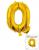 Шарик буква "Q" золото 40 см (УП)