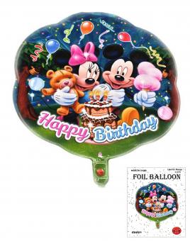 Шарик цветок в упаковке Happy Birthday Mikky 48х48см