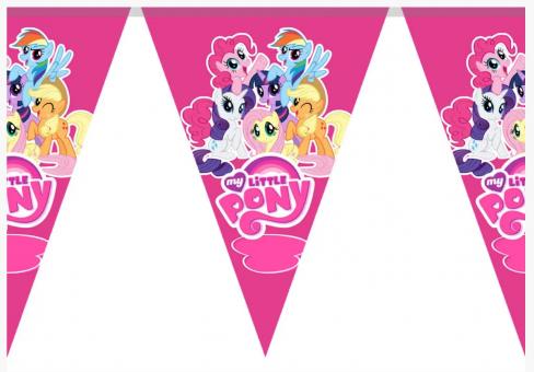Паперова гірлянда трикутник My little pony