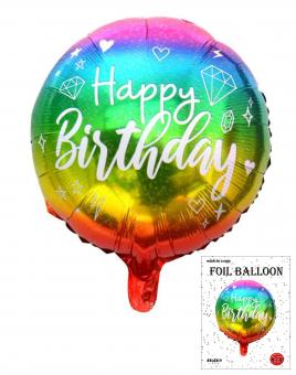 Коло в упаковці Happy birthday різнокольорове 45х45см