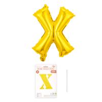 Шарик буква "X" золото 32" 80 см (УП)