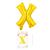 Кулька літера "X" золото 32" 80 см (УП)