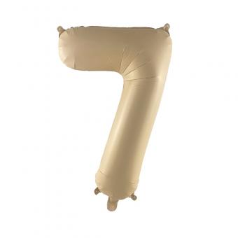Цифра 7 средняя 32" (80 см) карамельная УП