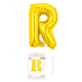 Шарик буква "R" золото 32" 80 см (УП)