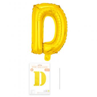 Шарик буква "D" золото 32" 80 см (УП)