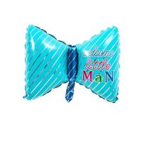 Фольгированный бант голубой Welcome little man 47*78cm Китай УП