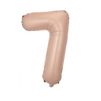 Цифра 7 средняя 32" (80 см) нежно розовая Baby pink (УП)